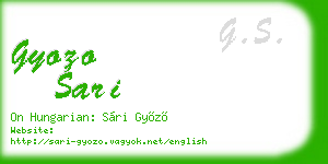 gyozo sari business card