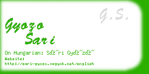 gyozo sari business card